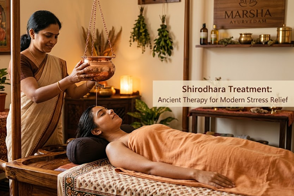 Shirodhara Treatment for Stress Relief