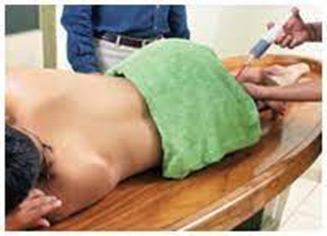Anuvasana Vasthi treatment at Marsha Ayurvedam
