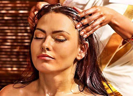 Shiro Abhyanga head massage at Marsha Ayurvedam